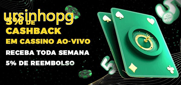 Promoções do cassino ao Vivo ursinhopg